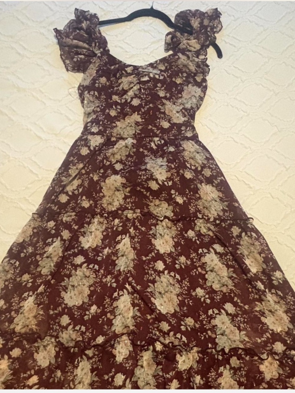 Altar’d State Burgundy Floral Dress
